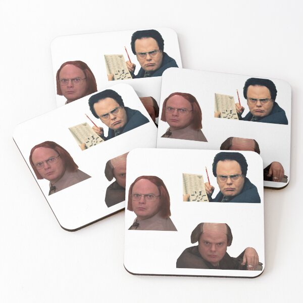 Item preview, Dwight in his wigs designed and sold by Splendid Scibbles.