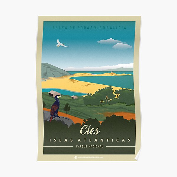 Parque Nacional Islas Atlánticas de Galicia, Islas Cíes. Póster