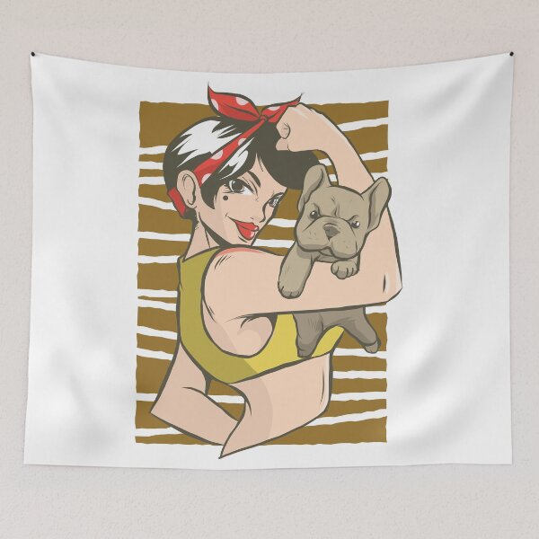 Item preview, Feminism woman with dog. designed and sold by emphatic.
