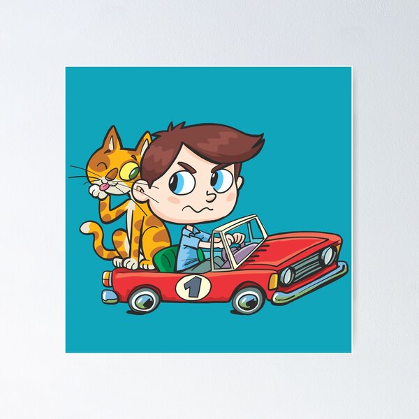 Item preview, gato en el coche del niño de juguete designed and sold by duxpavlic.