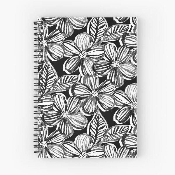 Item preview, Bold Textured Black and White Linework Floral designed and sold by micklyn.