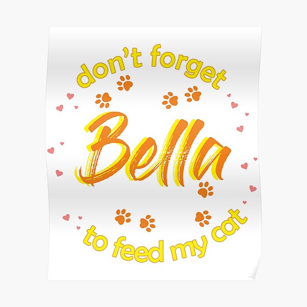 bella-name-posters-redbubble