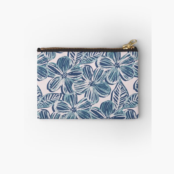 Item preview, Bold Textured Teal and Grey Linework Floral designed and sold by micklyn.