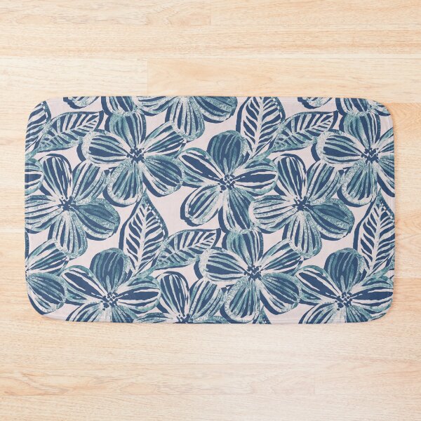 Item preview, Bold Textured Teal and Grey Linework Floral designed and sold by micklyn.
