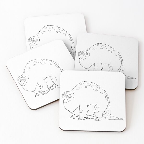 Beebo | Rick and Morty character Coasters (Set of 4)