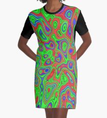 Summer Spirits in the Equalibrium | Abstract random colors #13a Graphic T-Shirt Dress