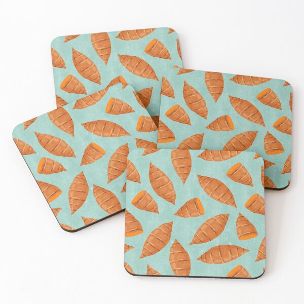 Item preview, Yams - sweet potatoes (aqua) designed and sold by littlearrow.