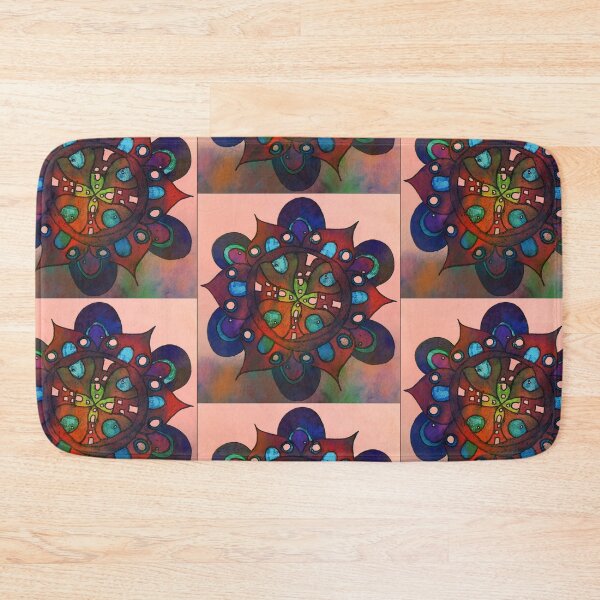 Item preview, Psychedelic Tiny House Mandala designed and sold by rockabilby.