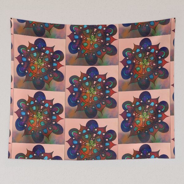 Item preview, Psychedelic Tiny House Mandala designed and sold by rockabilby.