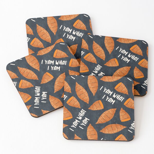 Item preview, I Yam What I Yam - sweet potatoes (blue) designed and sold by littlearrow.