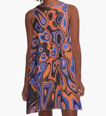 Abandoned planet | Abstract random colors #13b A-Line Dress