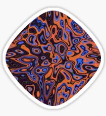 Abandoned planet | Abstract random colors #13b Sticker
