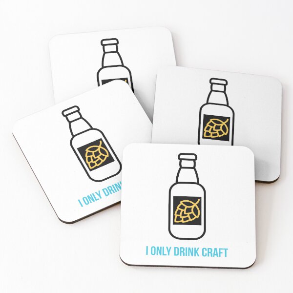 Item preview, I only drink craft  designed and sold by AlcoholBvolume.