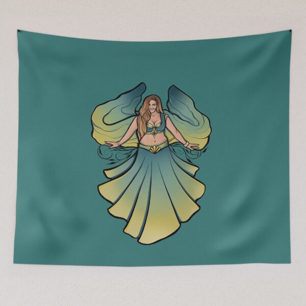 Item preview, Cassandra Belly Dancer Art designed and sold by FrictionMaxxing.