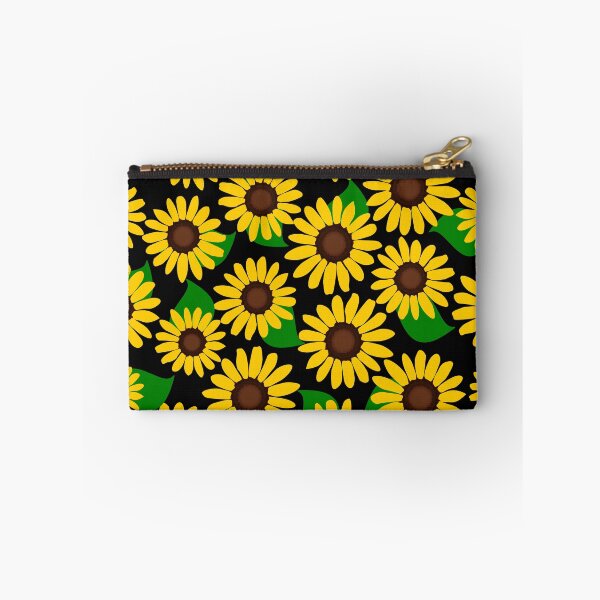Item preview, Sunflower Pattern on Black backgound designed and sold by nutmegfairy.