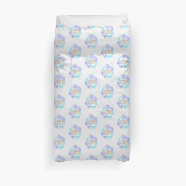 Moving Along Swiftly (white) Motivational Duvet Cover