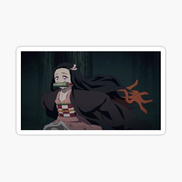 Nezuko Run Stickers | Redbubble