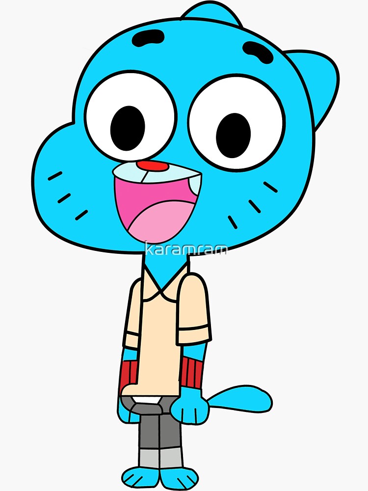 The amazing world of Gumball, Gumball and Darwin, What the what  Sticker  for Sale by karamram