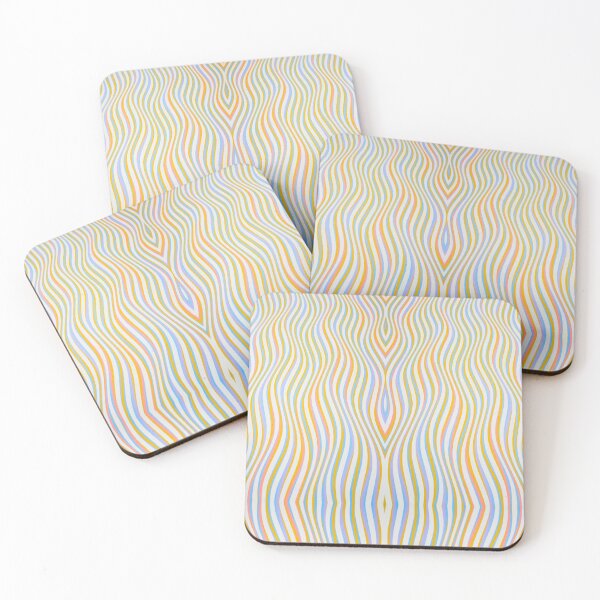 Item preview, Orange Blue Waves Print designed and sold by Rhu Creations.