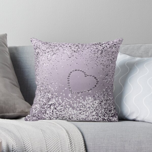 Silver discount glitter pillows