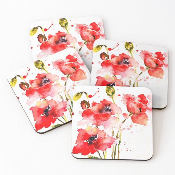 Item preview, Red Poppy - Modern Watercolor designed and sold by Wollhuhn.