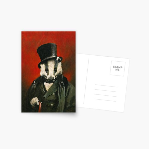 Victorian Mr Badger Carte postale