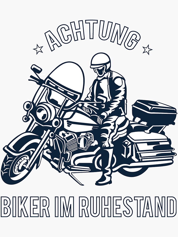 Sticker Motorradfahrer - Motorrad Aufkleber - Biker