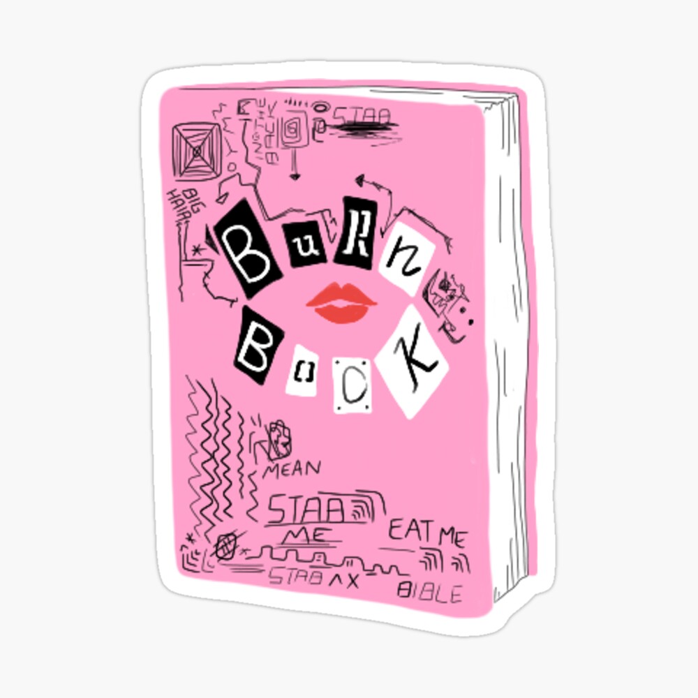Burn book Sticker for Sale by Maiaaltamiraa