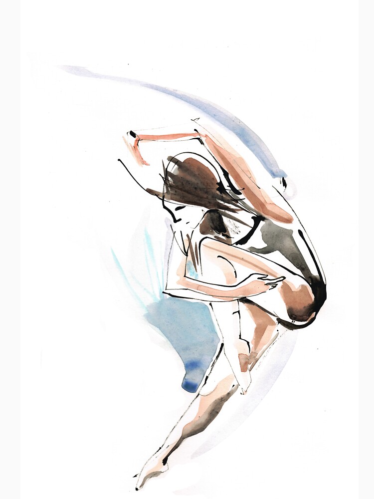 Original Jump Ballet Dance Drawing by CatarinaGarcia