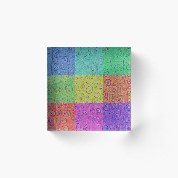 Deep Dreaming of a Color World 2K Acrylic Block