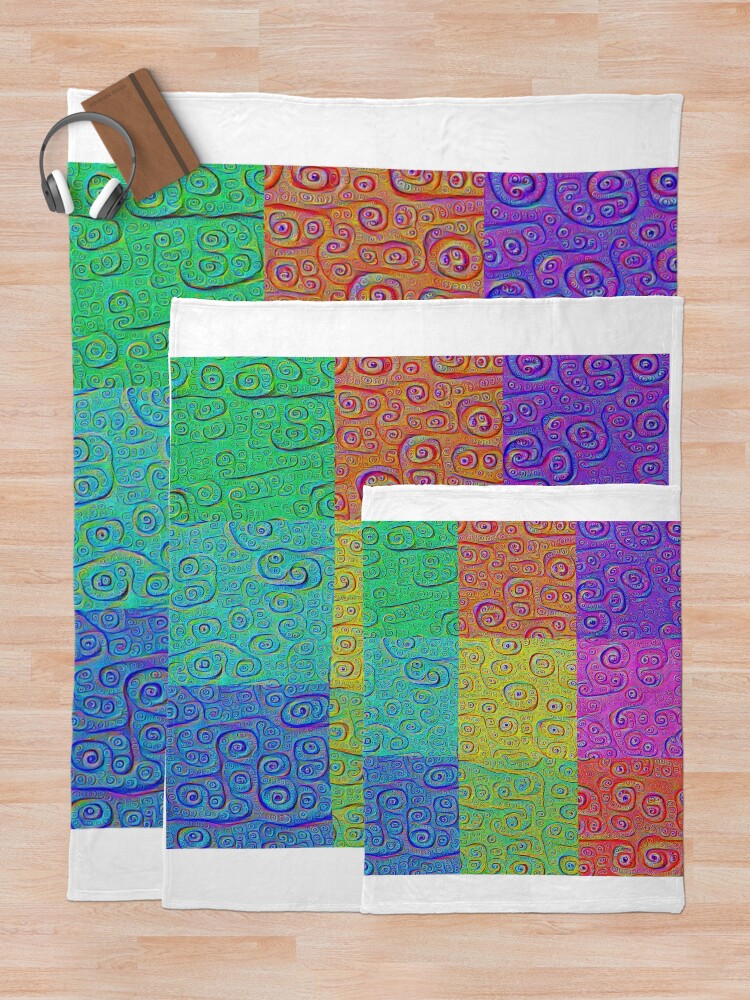 Alternate view of Deep Dreaming of a Color World 2K Throw Blanket