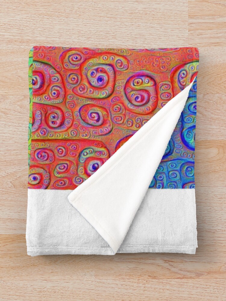 Alternate view of Deep Dreaming of a Color World 2K Throw Blanket
