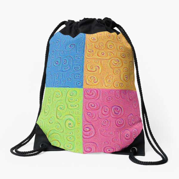 Deep Dreaming of a Color World 4K Saturation Drawstring Bag