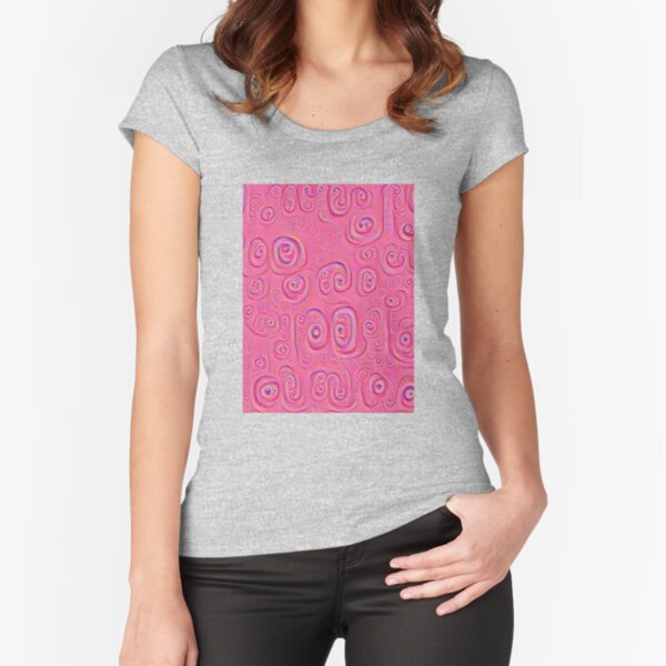 Deep Dreaming of a Purple World 4K Fitted Scoop T-Shirt