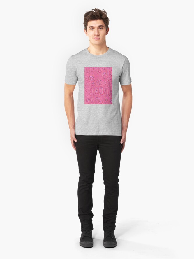 Alternate view of Deep Dreaming of a Purple World 4K Slim Fit T-Shirt