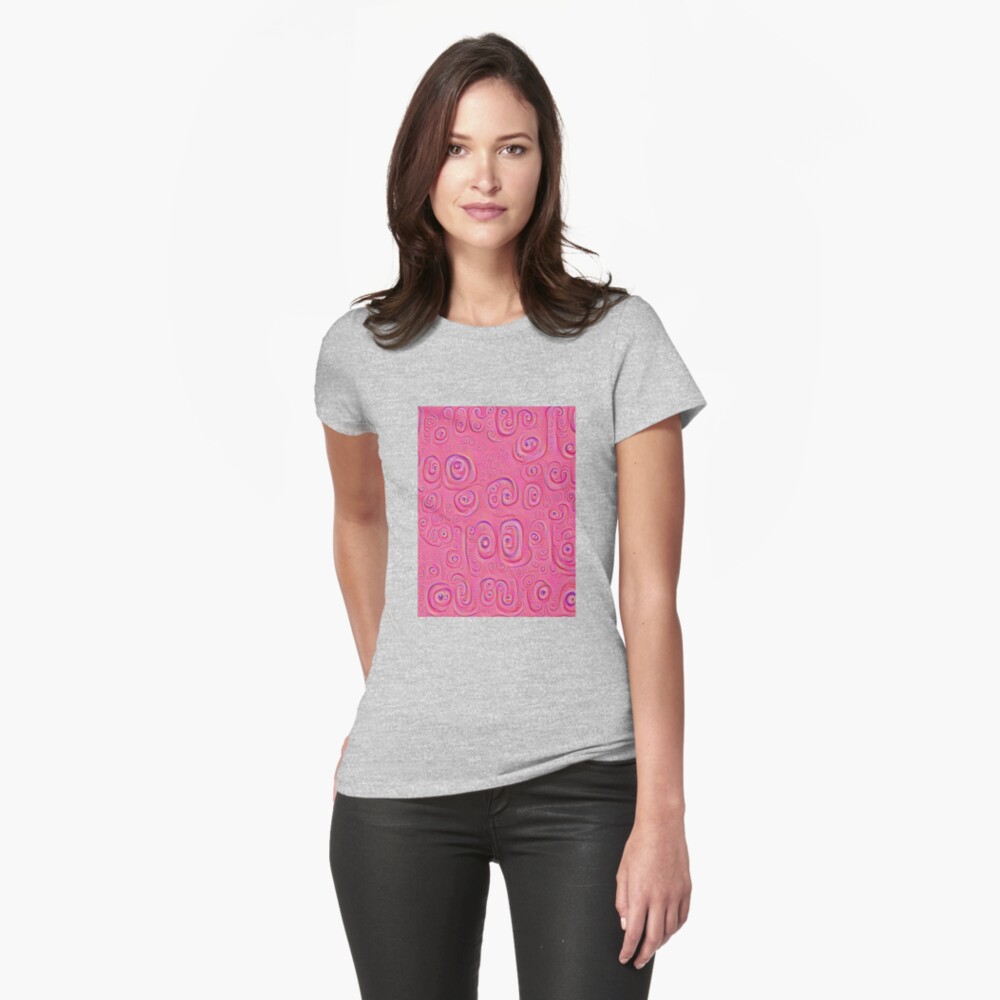 Deep Dreaming of a Purple World 4K Fitted T-Shirt