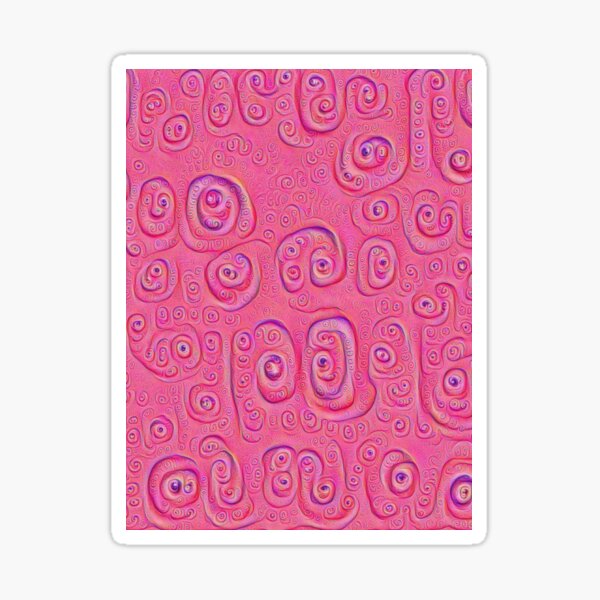 Deep Dreaming of a Purple World 4K Sticker