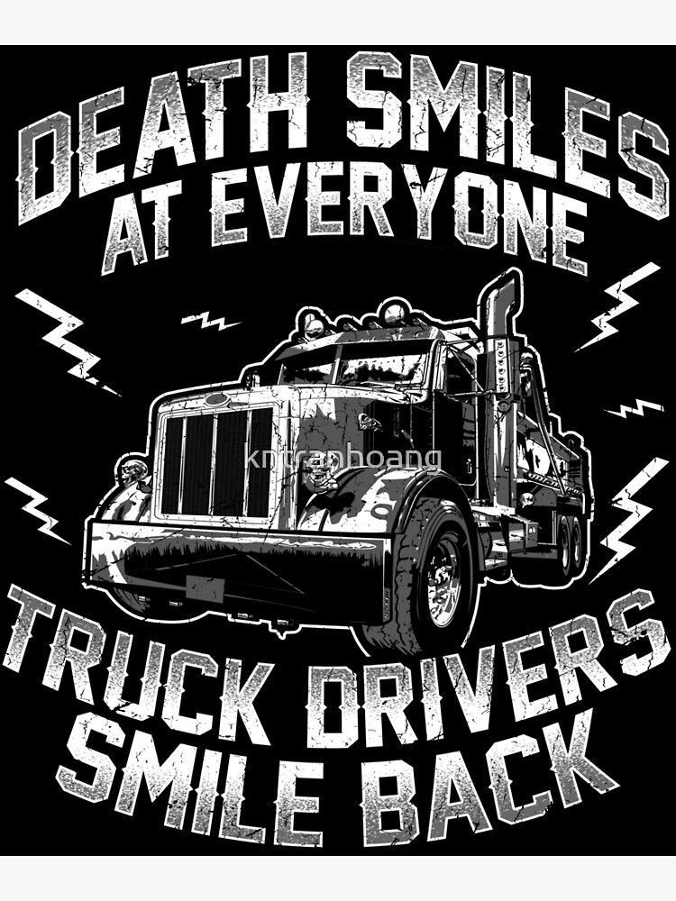 MILES FOR MEDITATION Trucker Gift For Truck Driver' Sticker