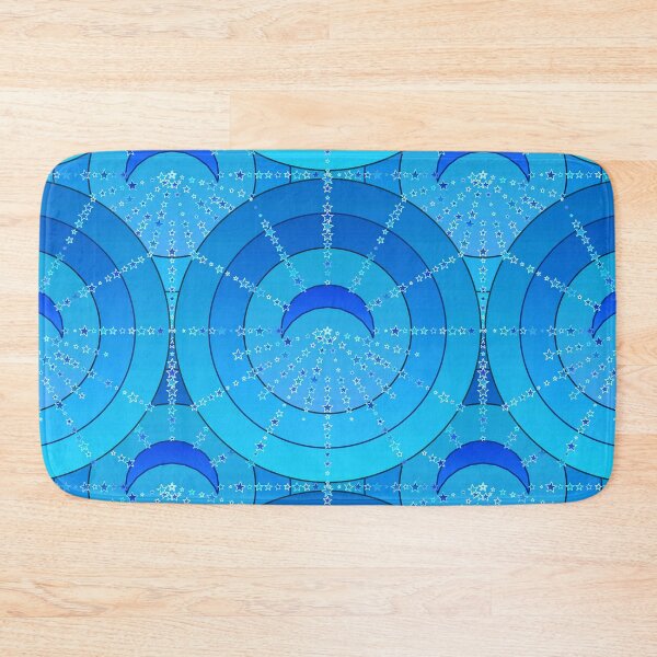 Item preview, Moon and Stars Mandala, Blue and Turquoise designed and sold by Marymarice.