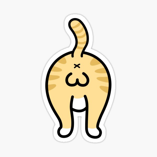 Butt, cat, cute, feline, ginger, meow, pet icon - Download on Iconfinder