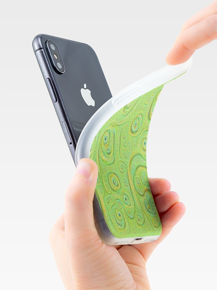 Alternate view of Deep Dreaming of a Green World 4K iPhone Case & Cover