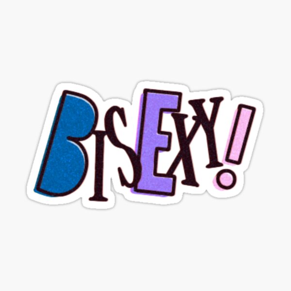 BISEXY! 80s inspired Bisexual Pride Sticker