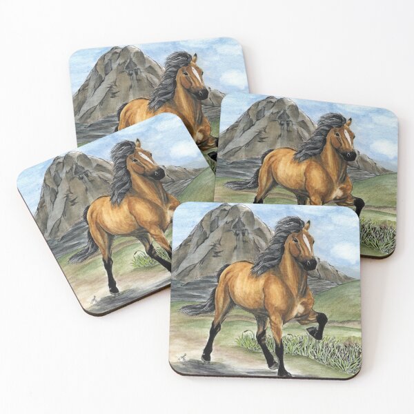 Item preview, Golden Tolt Icelandic Horse designed and sold by CentauriArt.