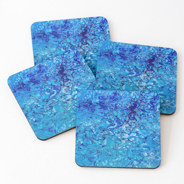 Item preview, Into Blue -  Acrylic Pouring designed and sold by fabenfro.