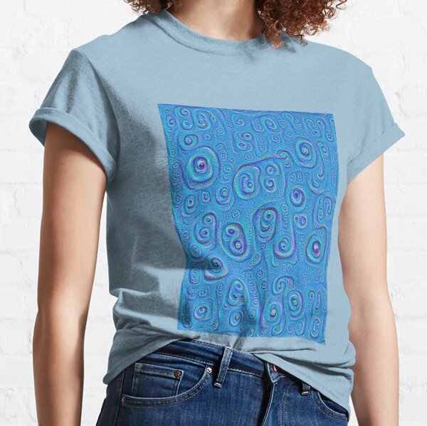 Deep Dreaming of a Blue World 4K Classic T-Shirt
