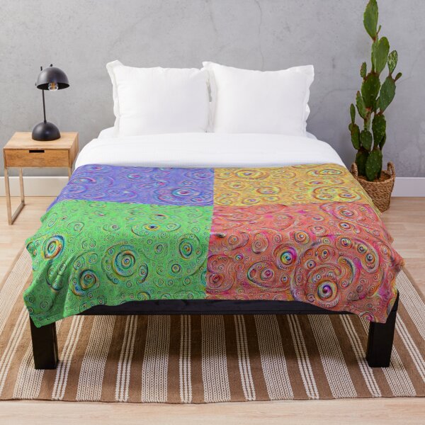 DeepDream Full 8K Throw Blanket
