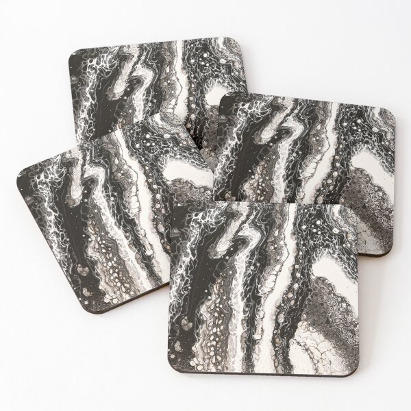 Item preview,  Black & White - Acrylic Pouring designed and sold by fabenfro.