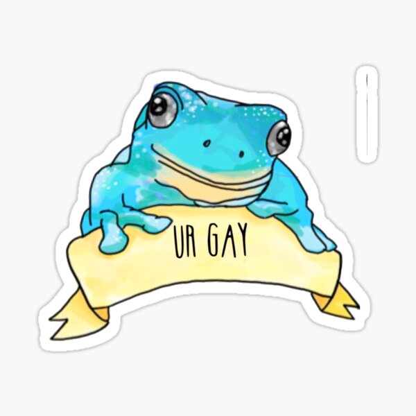 ur gay frog Sticker