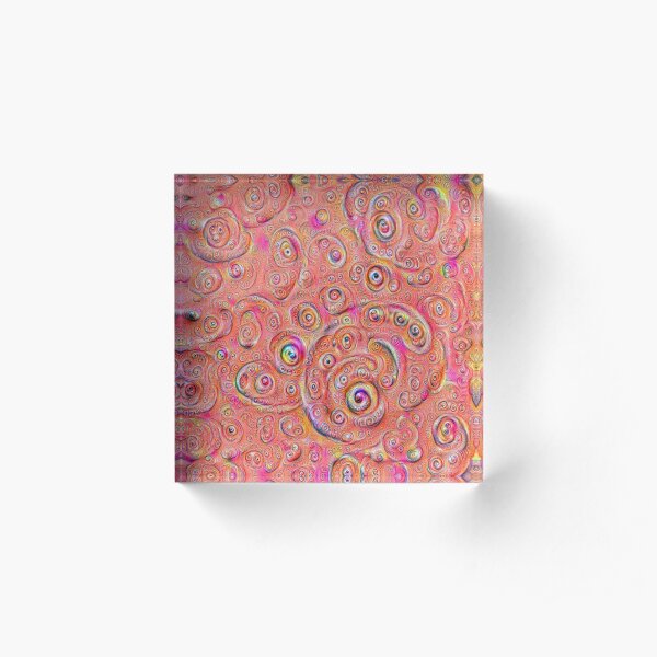 DeepDream Red Full 4K Acrylic Block