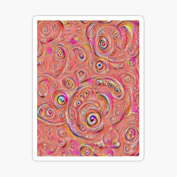 DeepDream Red Full 4K Sticker